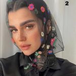 مینی اسکارف تور گلدوزی