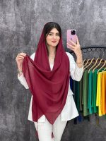 شال نخی وارداتی منگوله دار - Image 4