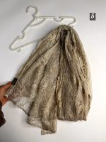 شال گیپور عنکبوتی پاپیون دانتل دار اصل(1504) - Image 7