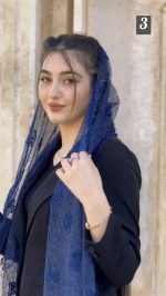 شال گیپور عنکبوتی پاپیون دانتل دار اصل(1504) - Image 5