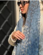 شال حریر مخملی پلنگی (1631) - Image 7