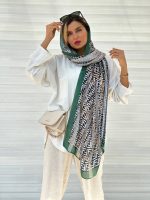 شال ابریشم‌میلیه ای ترک(4547) - Image 5