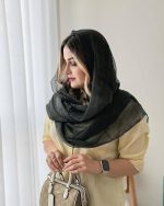 شال ابریشم میله ای برند میس مورال(کد 1444) - Image 12