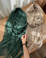 شال ابریشم میله ای برند میس مورال(کد 1444) - Image 8