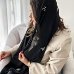 شال  ابریشم پاپیونی وارداتی (1494)