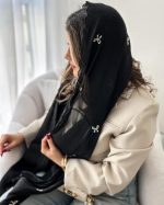 شال  ابریشم پاپیونی وارداتی (1494) - Image 2
