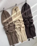 شال پلیسه برشکا ساده وارداتی(1473) - Image 2