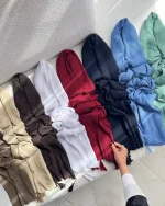 شال پلیسه برشکا ساده وارداتی(1473)
