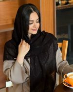 روسری حریر شیفون نگینی(۴۷۴۶) - Image 2