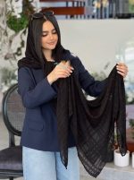 روسری حریر شیفون نگینی(۴۷۴۶) - Image 4