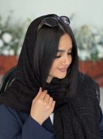روسری حریر شیفون نگینی(۴۷۴۶) - Image 6