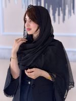 شال شیفون ترک دور دانتل(1678) - Image 3