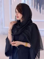 شال شیفون ترک دور دانتل(1678) - Image 2