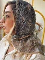 مینی اسکارف تور عنکبوتی گاندوزی وارداتی(56) - Image 19