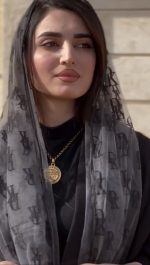 شال توری مخملی گل دار وارداتی(1415) - Image 13