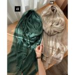 شال ابریشم میله ای برند میس مورال(کد 1444) - Image 6