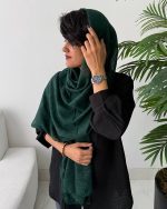 شال نخی ساده لینن(1502) - Image 6