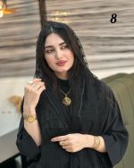 شال حریر تور مخملی پاپیونی(1514) - Image 11