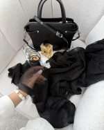 شال ابریشم میله ای اورجینال(1523) - Image 7