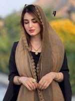 شال حریر شیفون دور گل ترک(1530) - Image 4