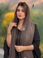 شال حریر شیفون دور گل ترک(1530) - Image 5