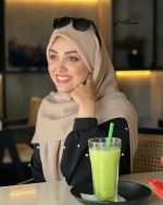 روسری نخی پلیسه شاین لمه دار(1593) - Image 4