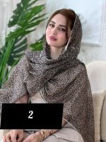 شال حریر  شیفون پلنگی ترک(۱۵۳۲) - Image 4