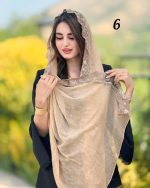 شال شیفون دور دانتل ترک (1411) - Image 7