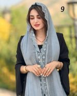 شال شیفون دور دانتل ترک (1411) - Image 12