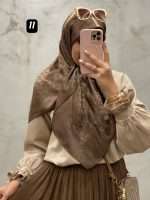 روسری  ابریشم ژاکاراد مارک اورجینال(1405) - Image 11