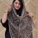 شال تور عنکبوتی پلنگی اورجینال(4915)