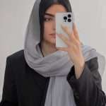 شال ابریشم ویسکوز وارداتی (5384)