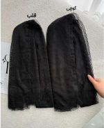 شال توری مشکی  دانتل(۵۴۸۰) - Image 4