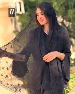 شال شیفون پروانه گاندوزی وارداتی(1479) - Image 11