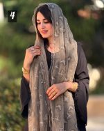 شال شیفون پروانه گاندوزی وارداتی(1479) - Image 4