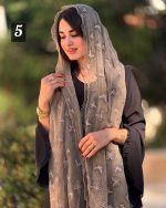 شال شیفون پروانه گاندوزی وارداتی(1479) - Image 5