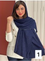 شال پلیسه دور لمه شاین قهوای(749) - Image 3