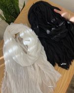 شال نخ پنبه چروک دورریش(3914) - Image 8