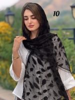 شال شیفون مخملی دانتلدار ترک (1443) - Image 2