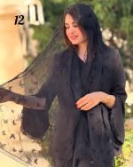 شال شیفون مخملی دانتلدار ترک (1443) - Image 6
