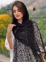 شال شیفون مخملی دانتلدار ترک (1443) - Image 7