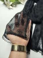 شال شیفون مخملی دانتلدار ترک (1443) - Image 27