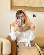 شال نخی سنگشور  ملیه ای  دور ریش اورجینال(1471) - Image 14