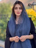 شال شیفون دور دانتل ترک (1411) - Image 13